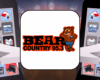 Bear County app logo with two cell phones on either side