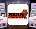 Bear County app logo with two cell phones on either side